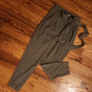 Express Charcoal Trousers with Belt Sz 4R